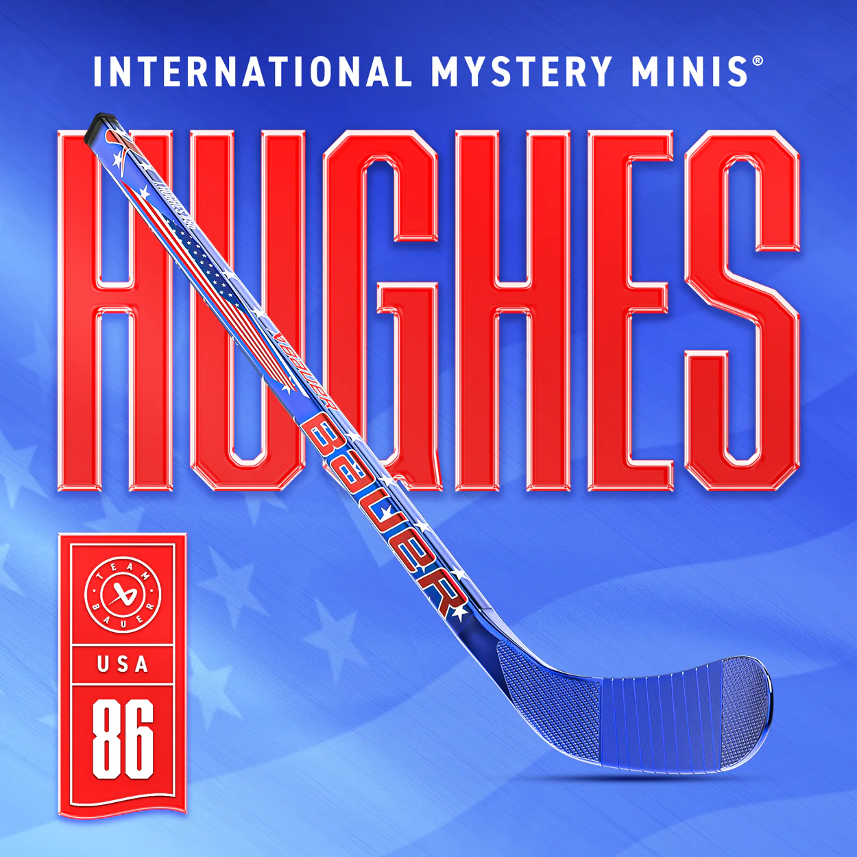 Мини клюшка Bauer Mystery Mini stick Dec 2025 олимпийская серия