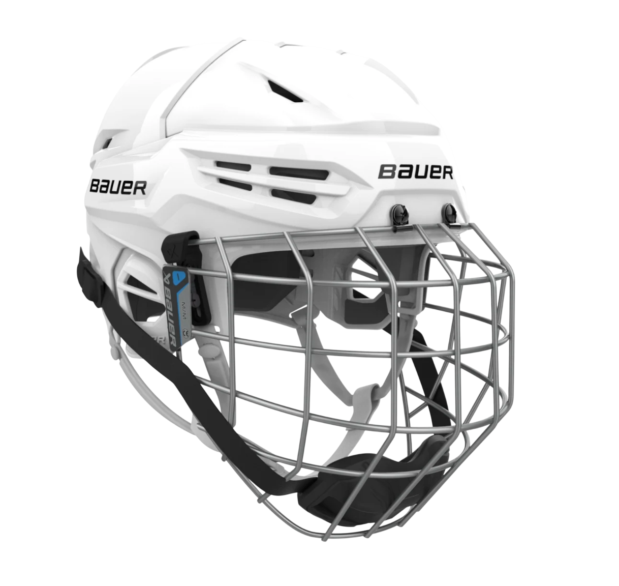 Хоккейный шлем Bauer Re-akt 55 Grid Combo - Белый 