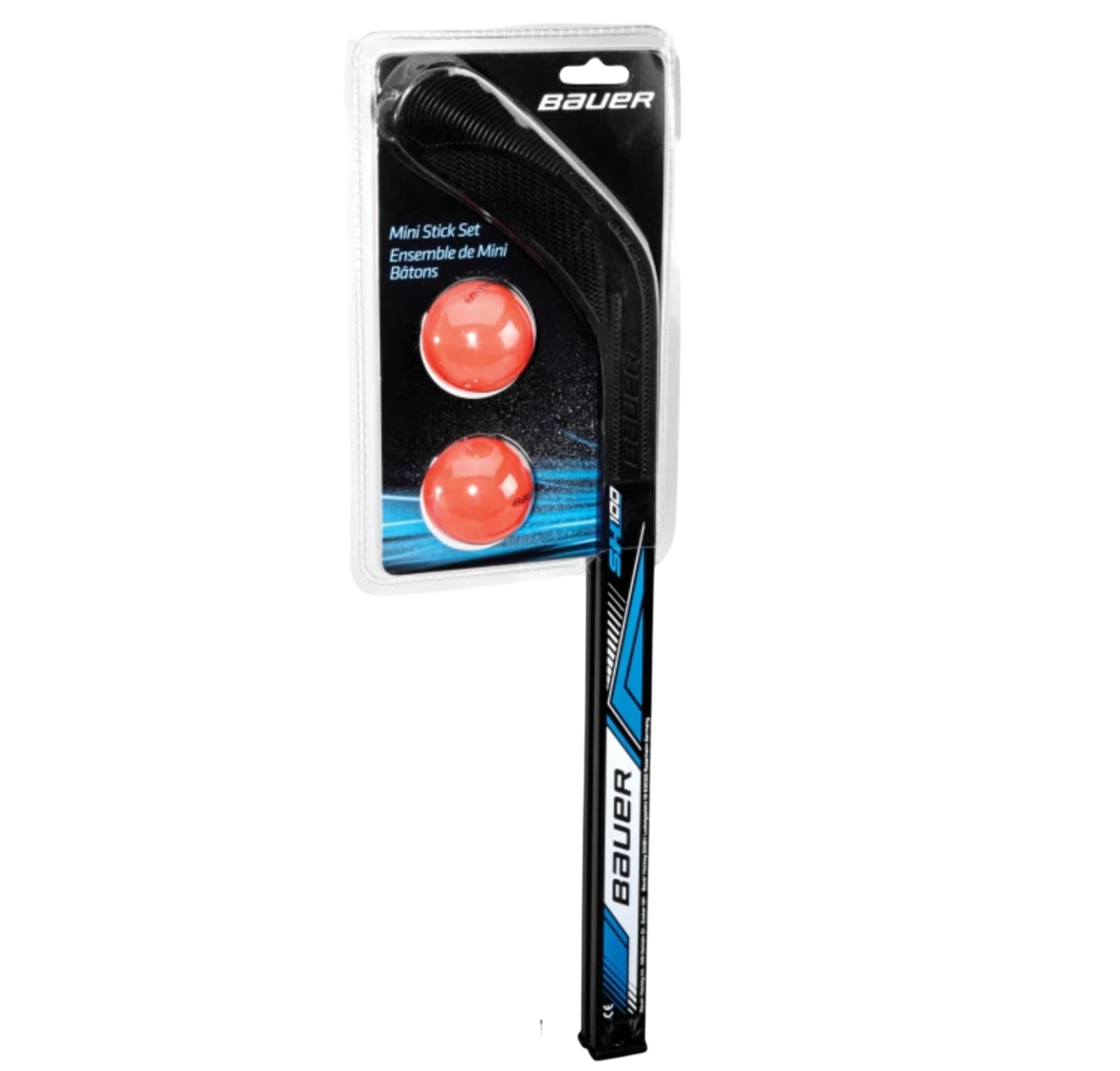 Bauer Mini stick набор из 2 хоккейных клюшек и 2х мячей