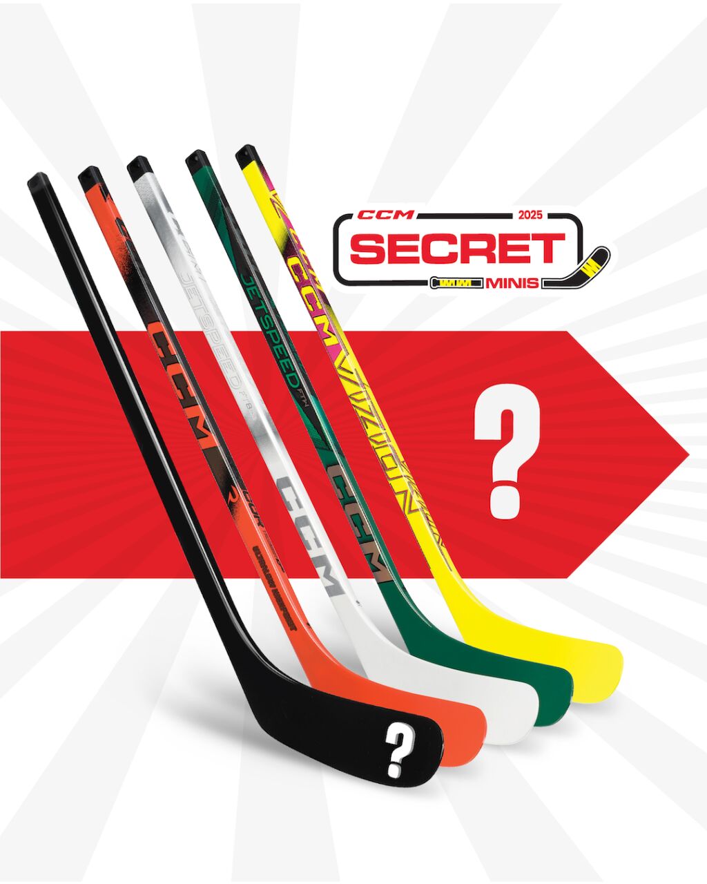Мини хоккейная клюшка CCM Secret Mini stick 2025